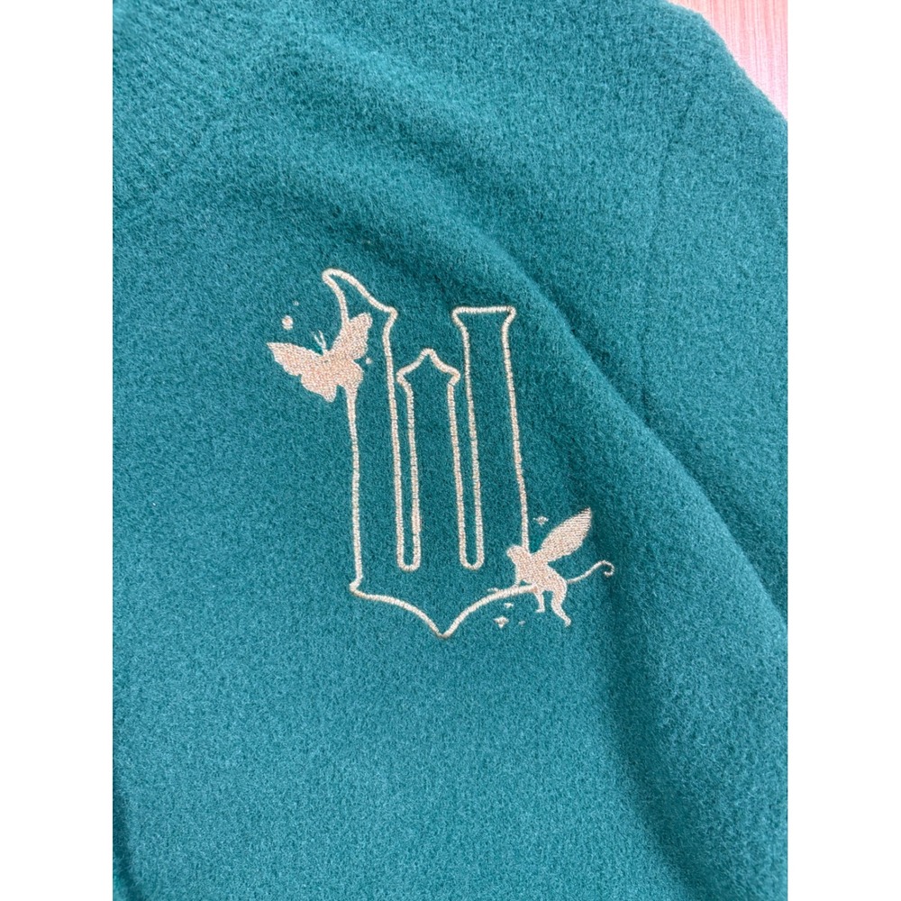 Wicked Musical Paul Tazewell Emerald Green Cardigan Sweater Gold Logo Large - Picture 3 of 6